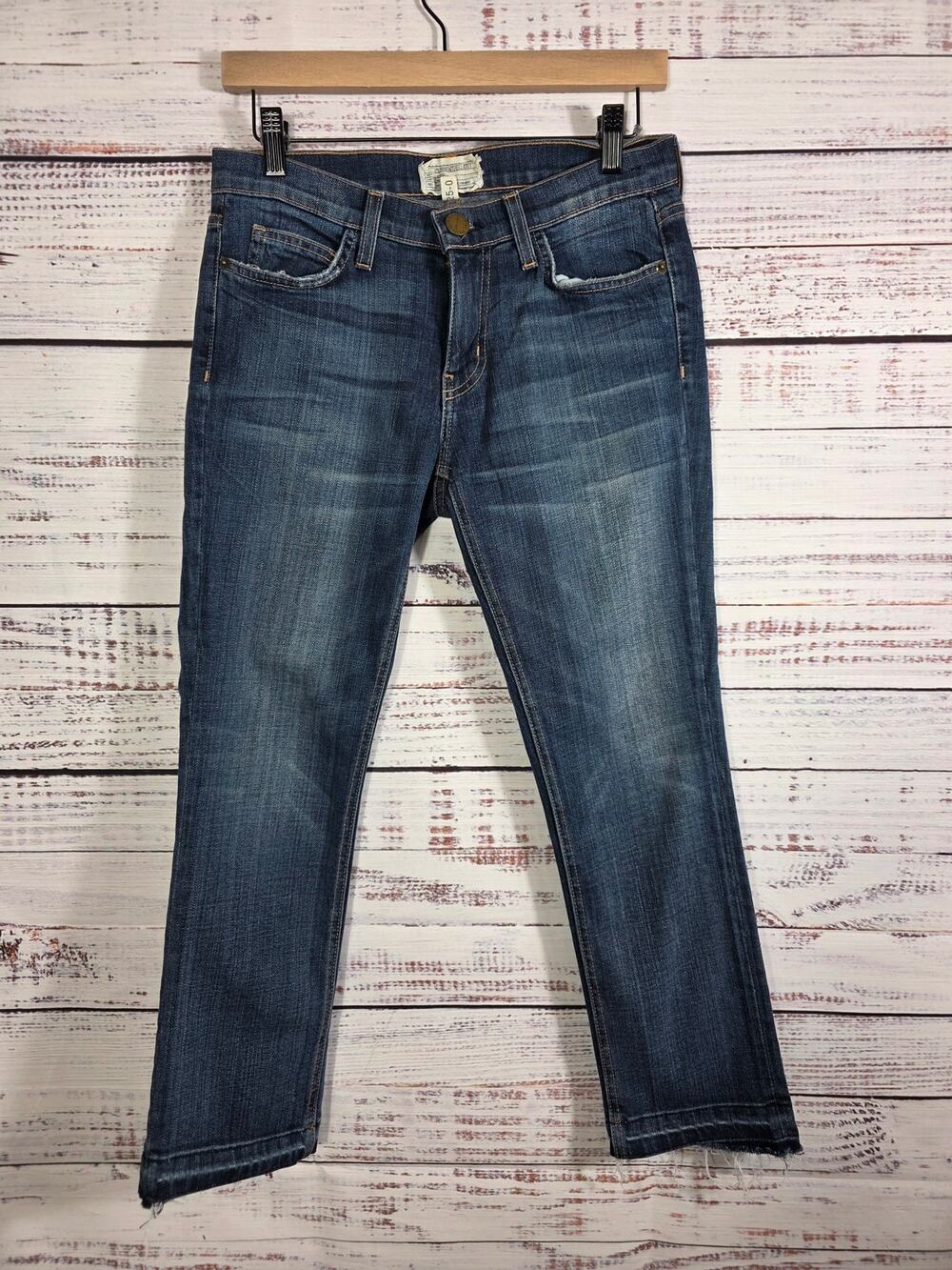 Current Elliot distressed Straight Jeans women's size 25/2
